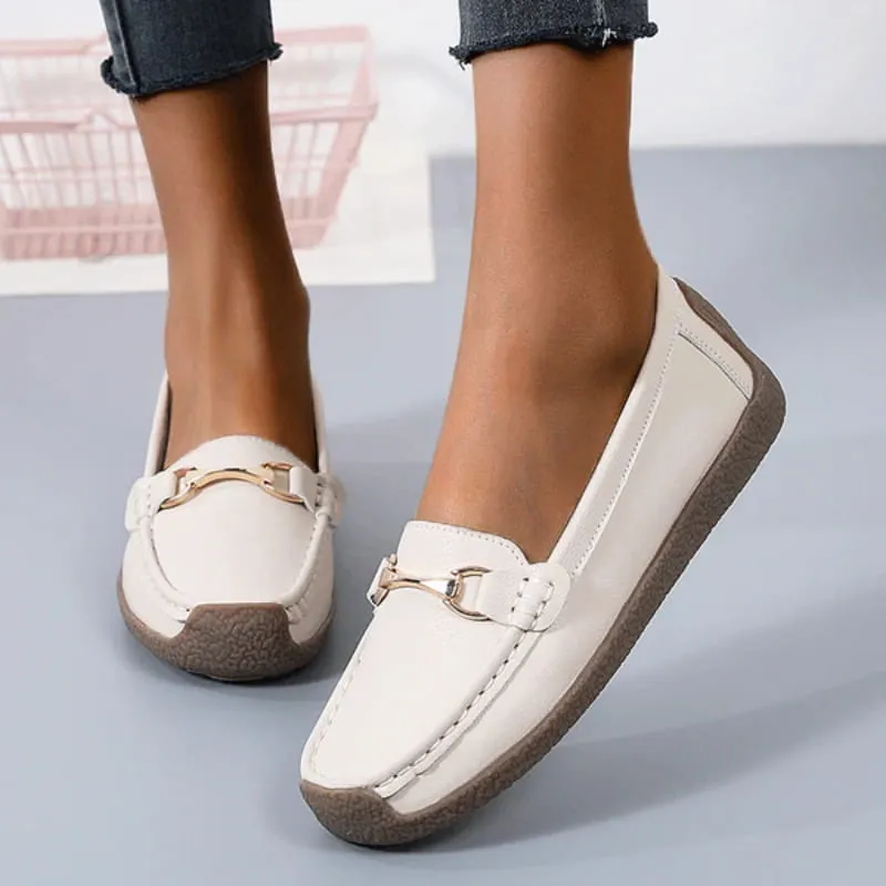 Flat, Fashionable, Comfortable, Breathable, Casual Leather Loafers