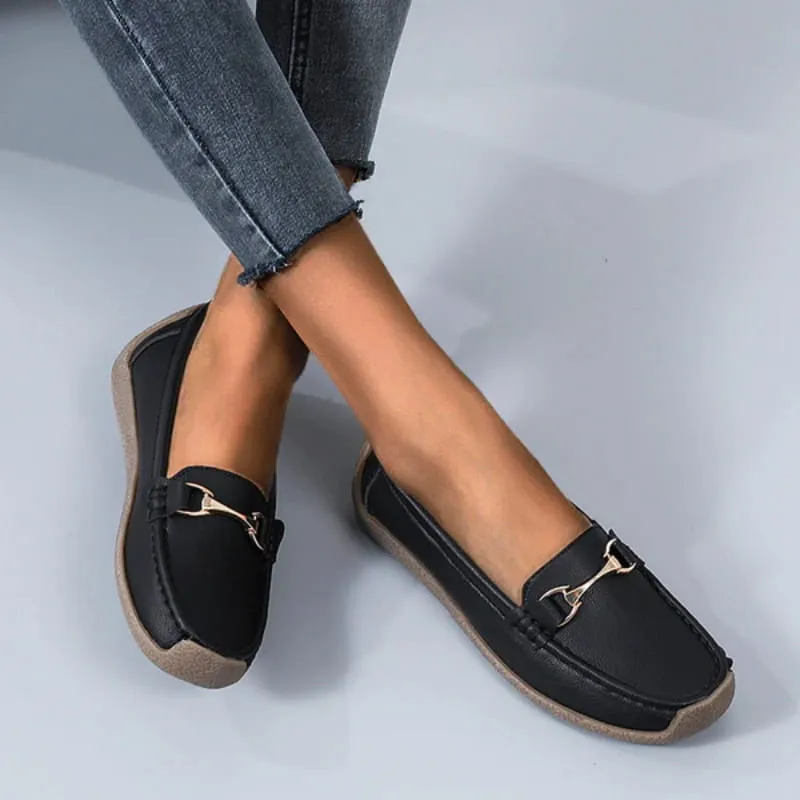 Flat, Fashionable, Comfortable, Breathable, Casual Leather Loafers
