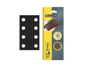 Flexovit 1/3 Sanding Sheets Perforated Fine Grit (Pack Of 10)