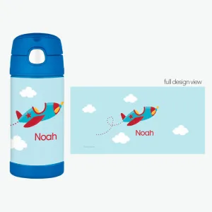 Fly Little Plane Personalized Thermos Bottle