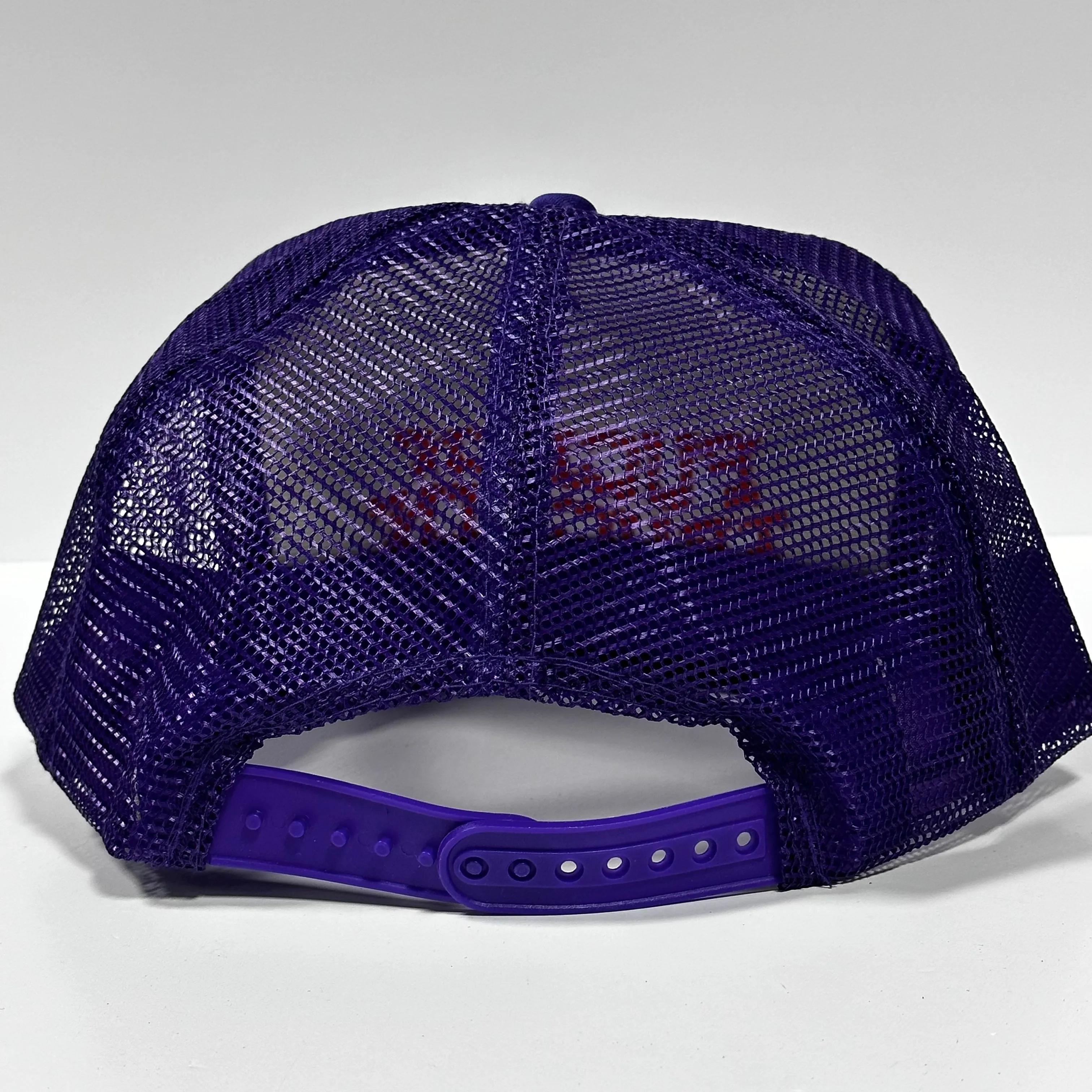 Fn Truckin Vintage Purple Mesh Trucker Snapback Hat Cap Custom Embroidery
