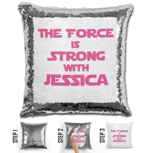 Force Personalized Magic Sequin Pillow