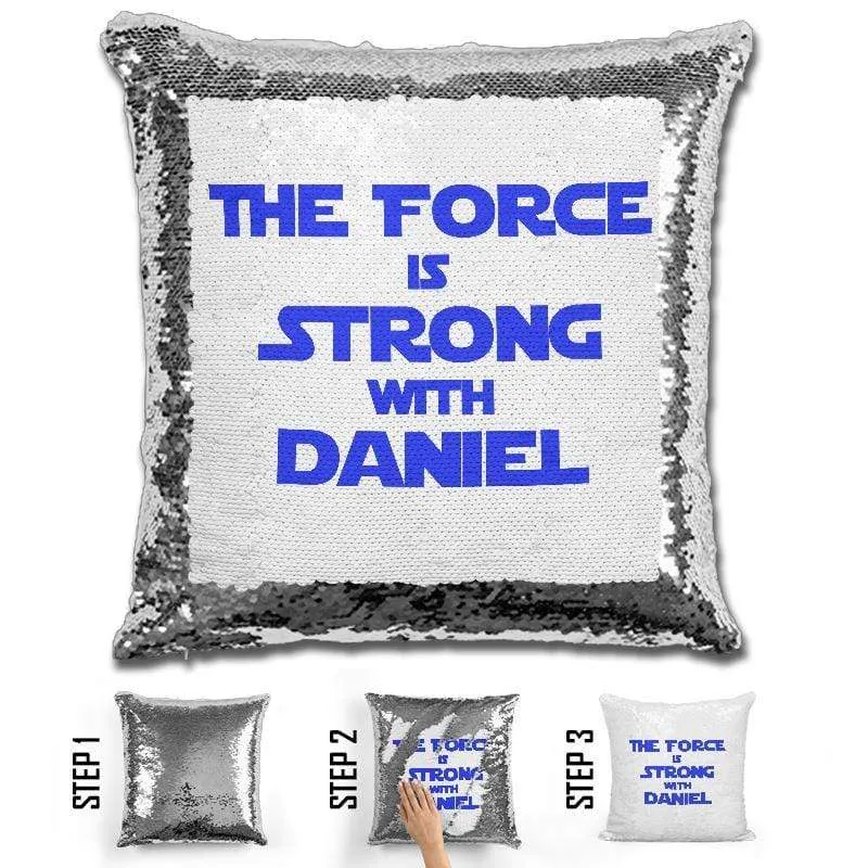 Force Personalized Magic Sequin Pillow