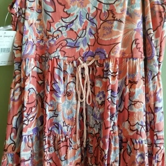 Free people Sun Dress. NWT. SZ L A-34.  A3416