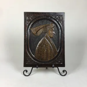 French Walnut Carved Panel c1870