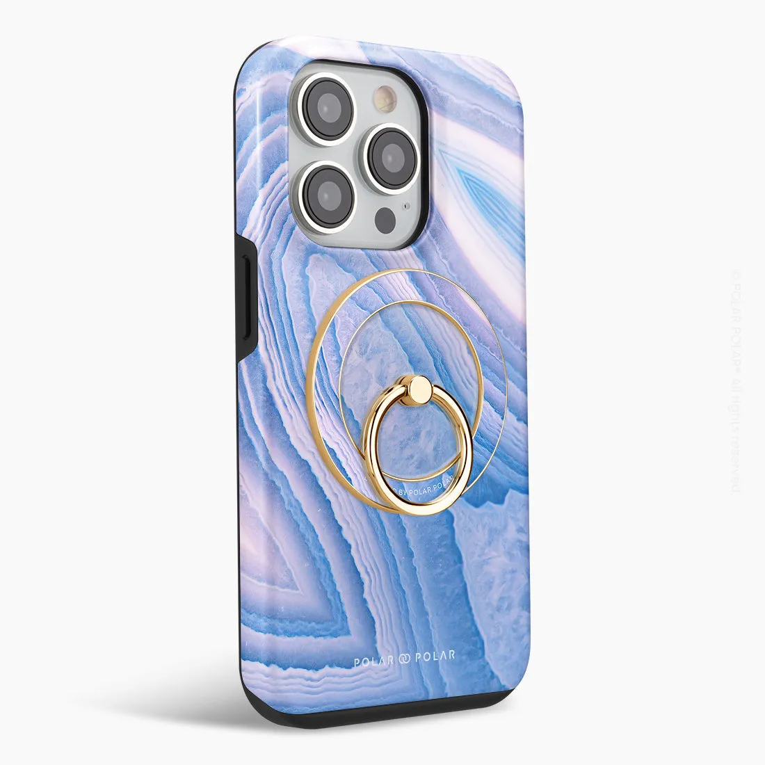 Frozen River - Golden MagSafe Phone Grip and Ring Holder Stand