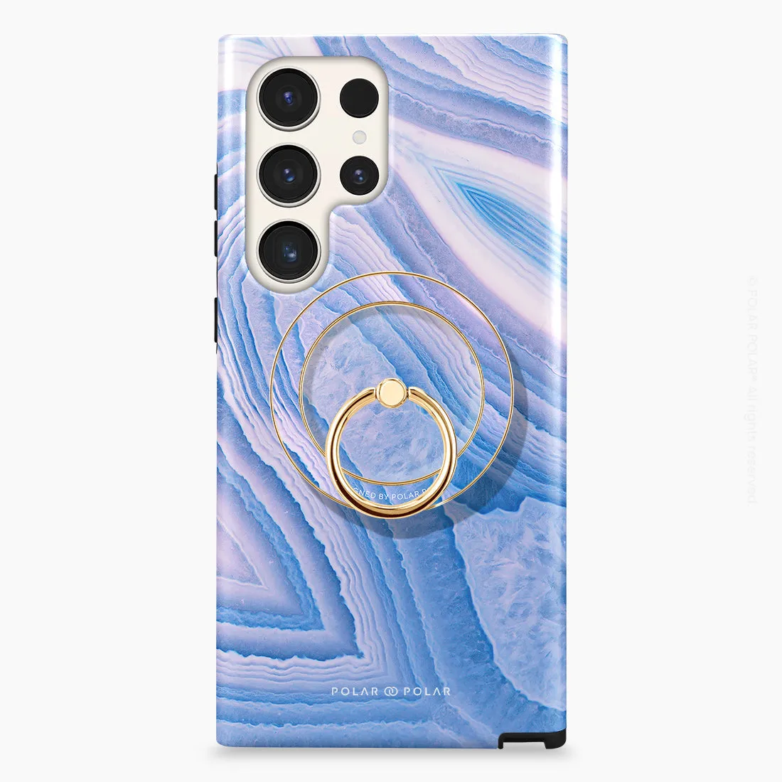 Frozen River - Golden MagSafe Phone Grip and Ring Holder Stand