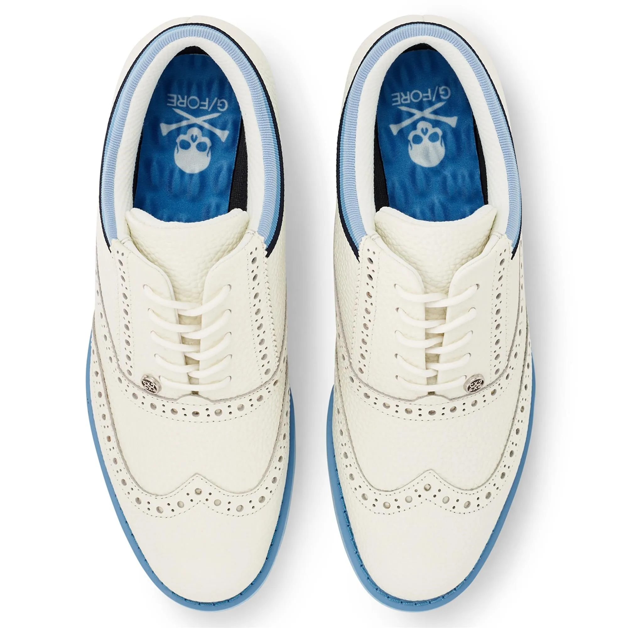 G/Fore Women's Grosgrain Brogue Gallivanter Golf Shoes - Snow/Tulum