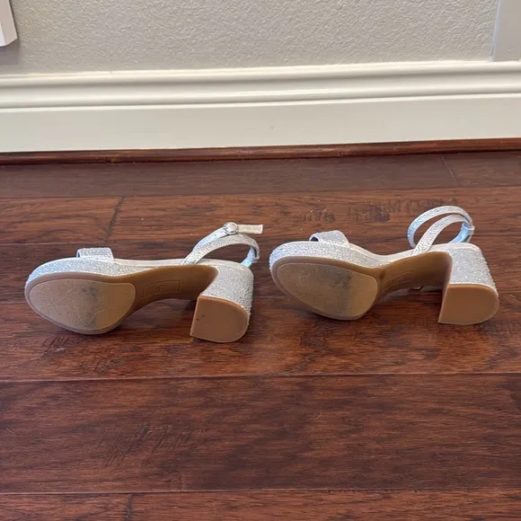 Girls Silver Heels