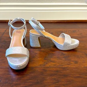 Girls Silver Heels