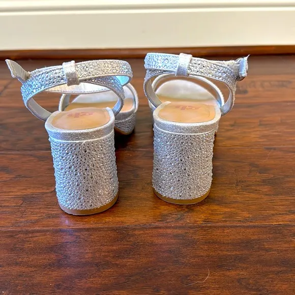 Girls Silver Heels