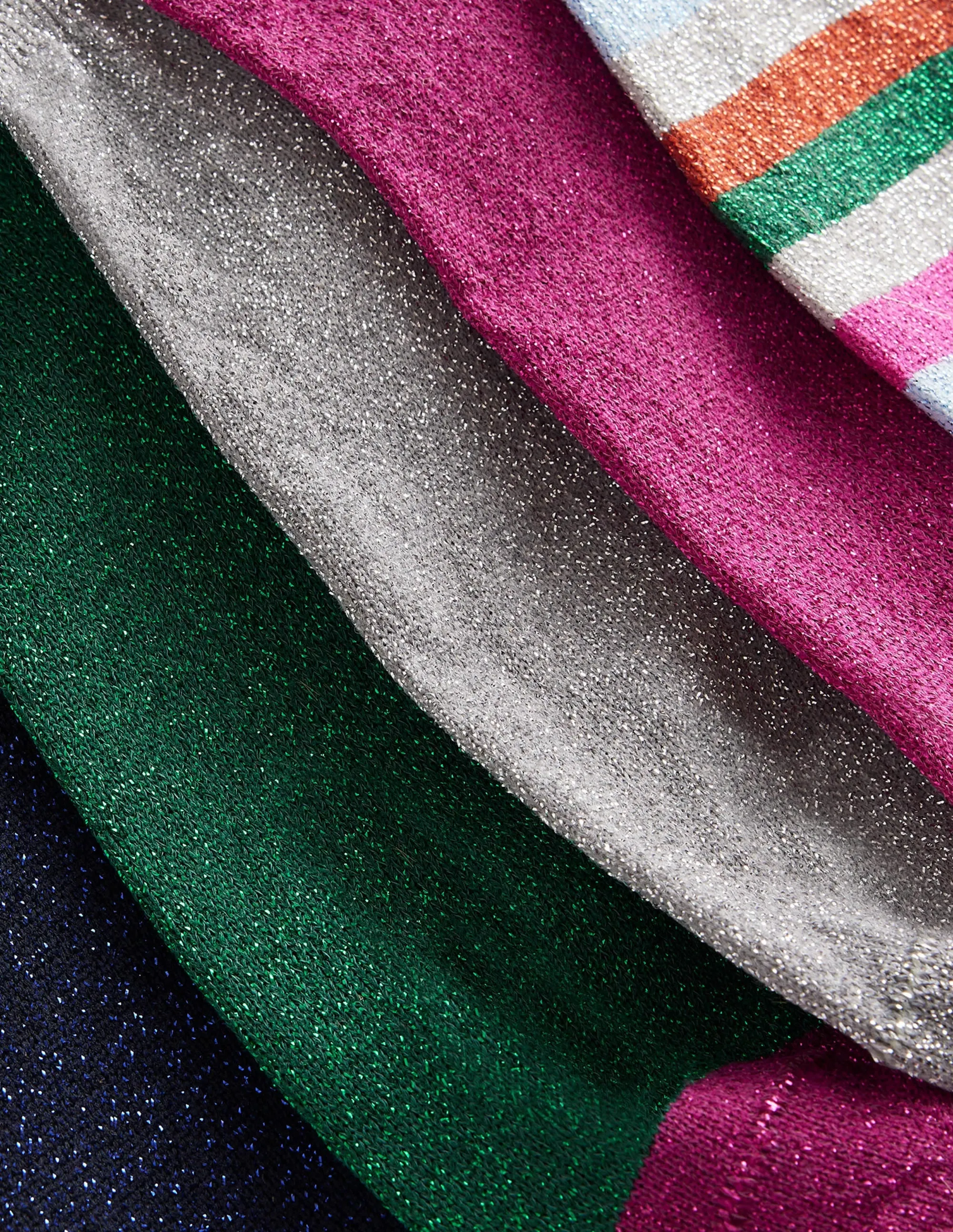 Glitzernde Sportsocken im 5er-Pack-Metallic