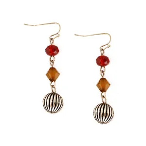 GOLD BROWN MIX EARRING  #SE30632-1_G-BRW_MIX (BG10)