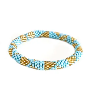 GOLD TURQUOISE BRACELET  #BR78720_TQ-GD (RE3)