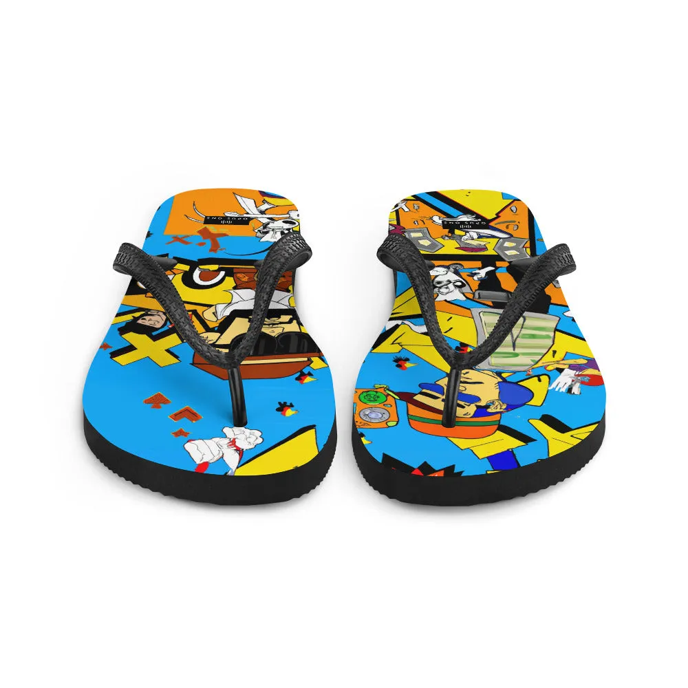 Graffiti on Acid (v3) Flip-Flops