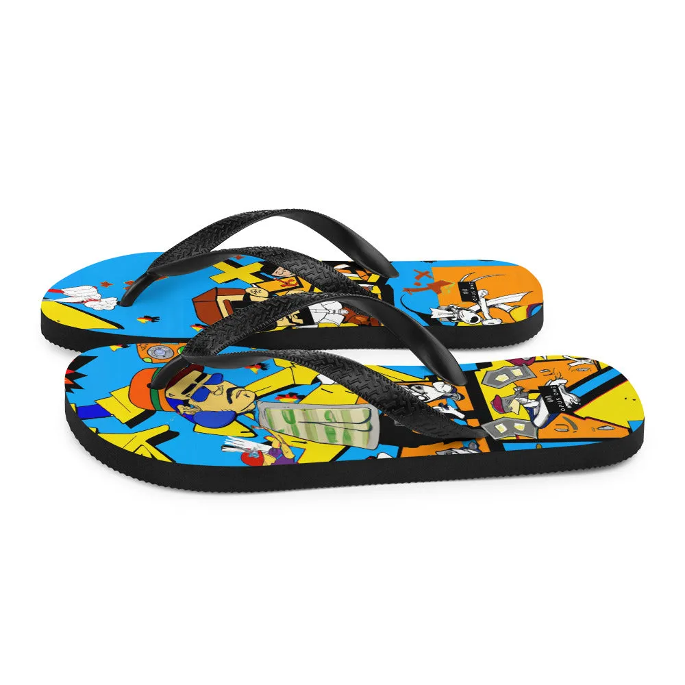Graffiti on Acid (v3) Flip-Flops