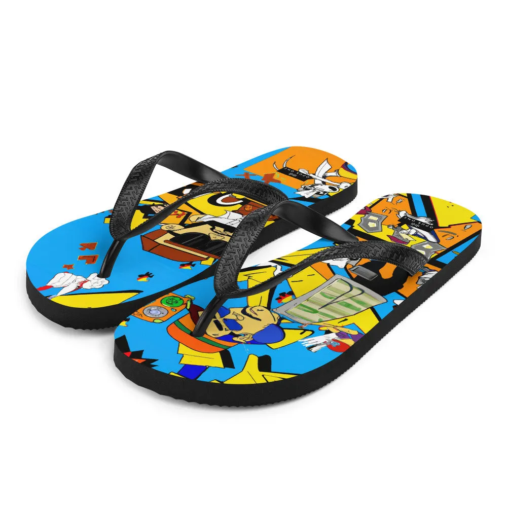 Graffiti on Acid (v3) Flip-Flops