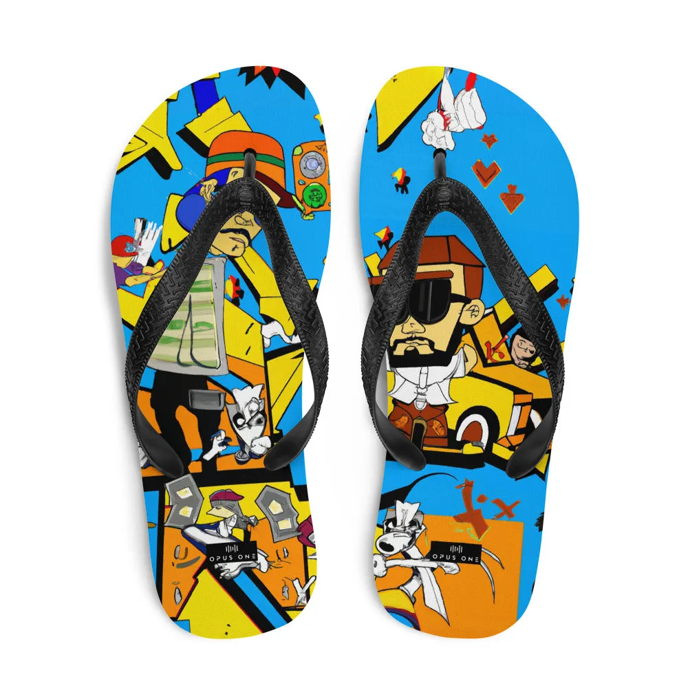 Graffiti on Acid (v3) Flip-Flops