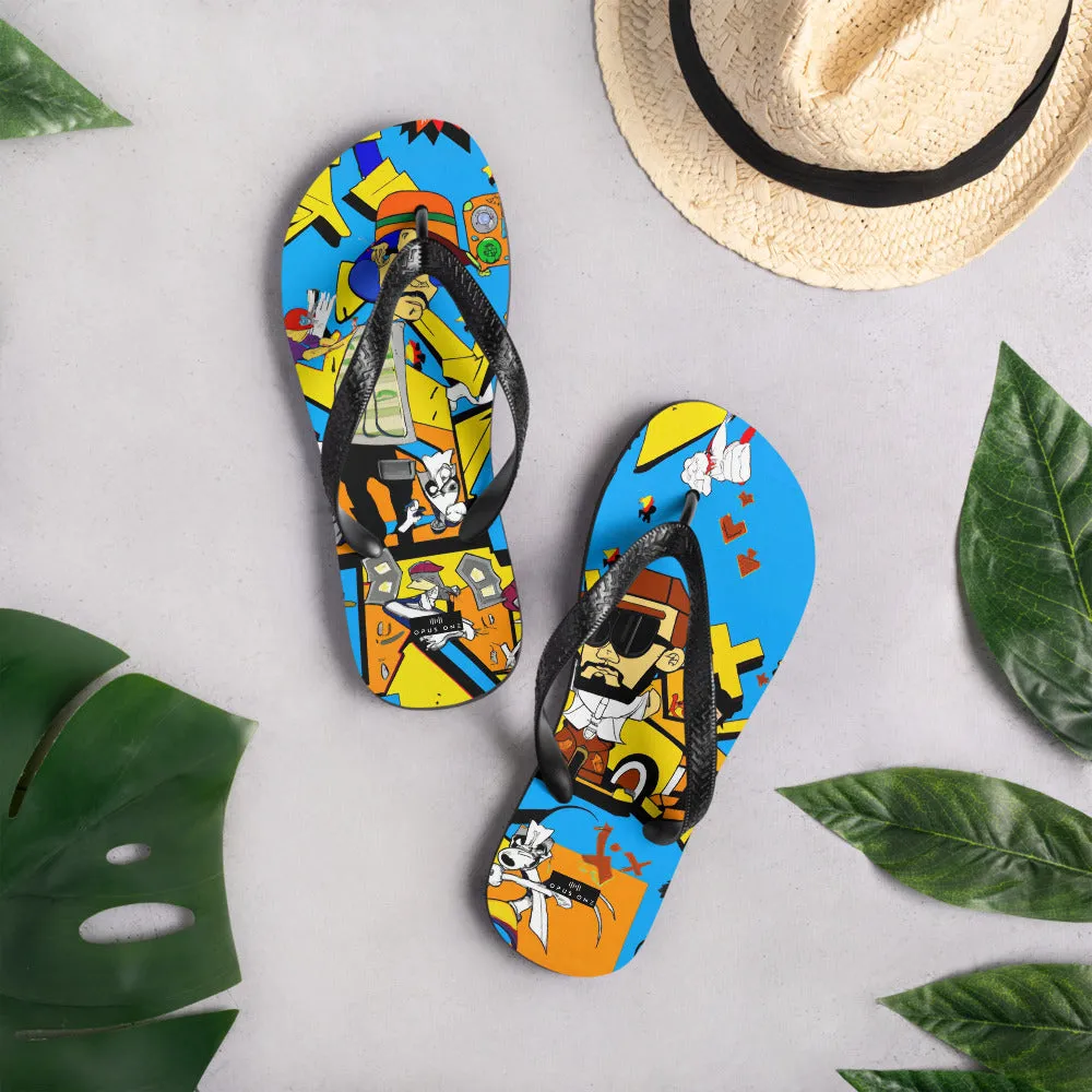 Graffiti on Acid (v3) Flip-Flops