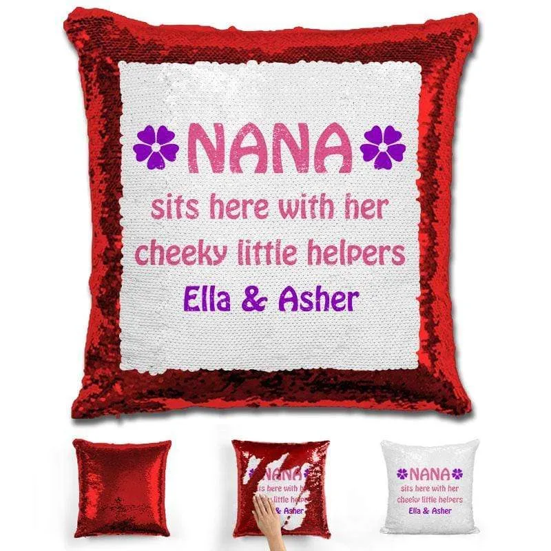 Grandma Personalized Magic Sequin Pillow