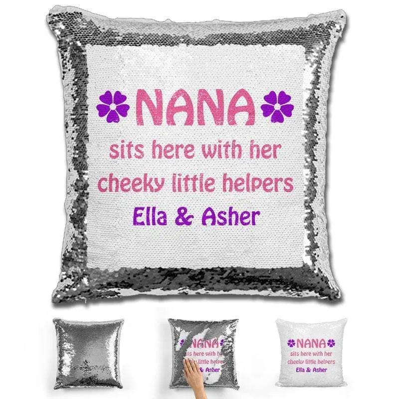 Grandma Personalized Magic Sequin Pillow