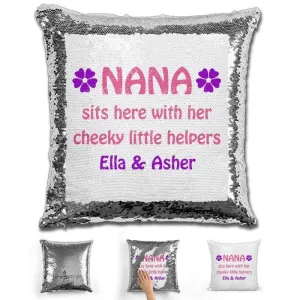 Grandma Personalized Magic Sequin Pillow