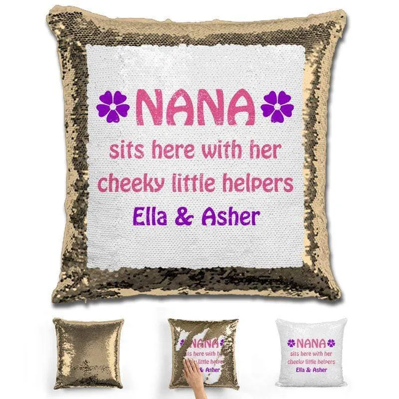 Grandma Personalized Magic Sequin Pillow