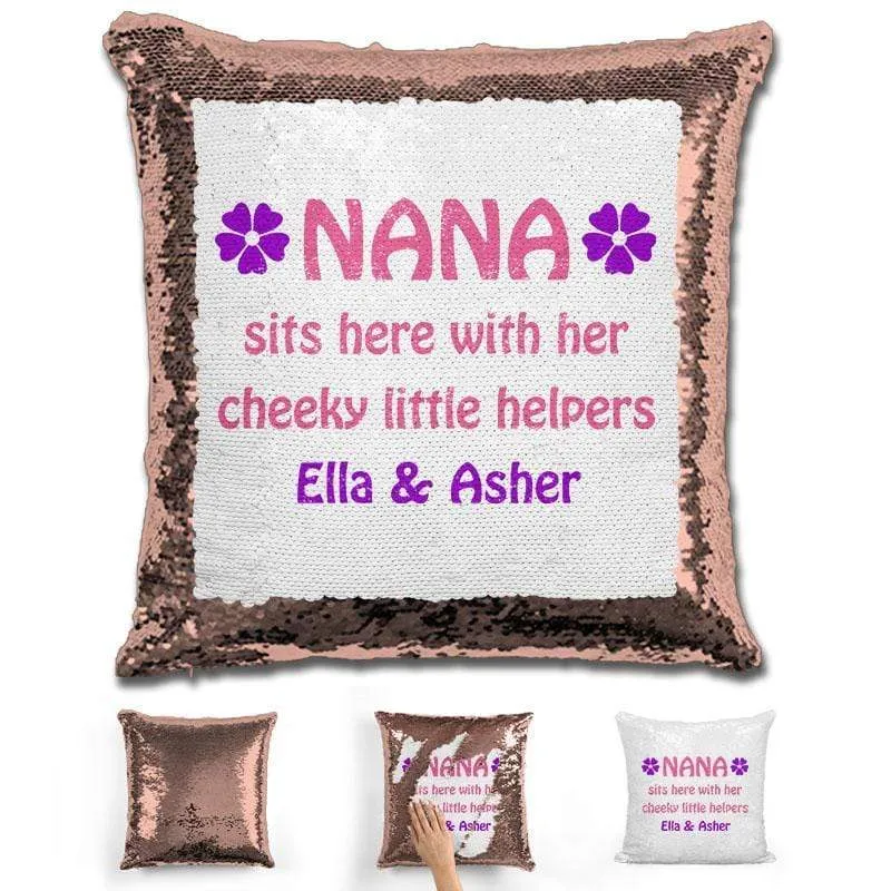 Grandma Personalized Magic Sequin Pillow