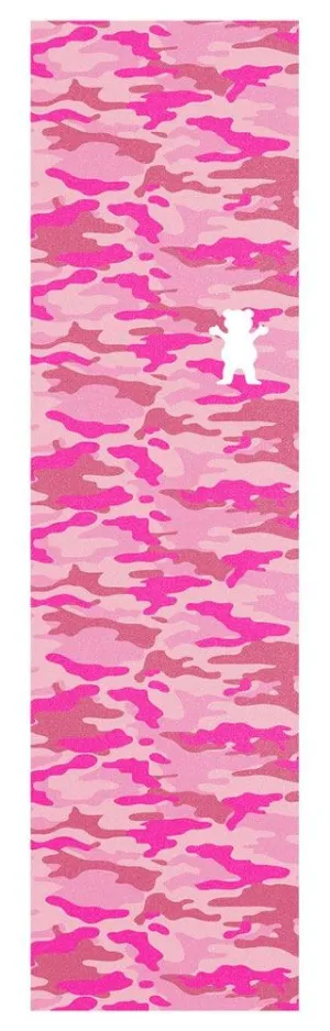 Grizzly Leticia Bufoni Pro Pink Camo Skateboard Griptape - 9 x 33"