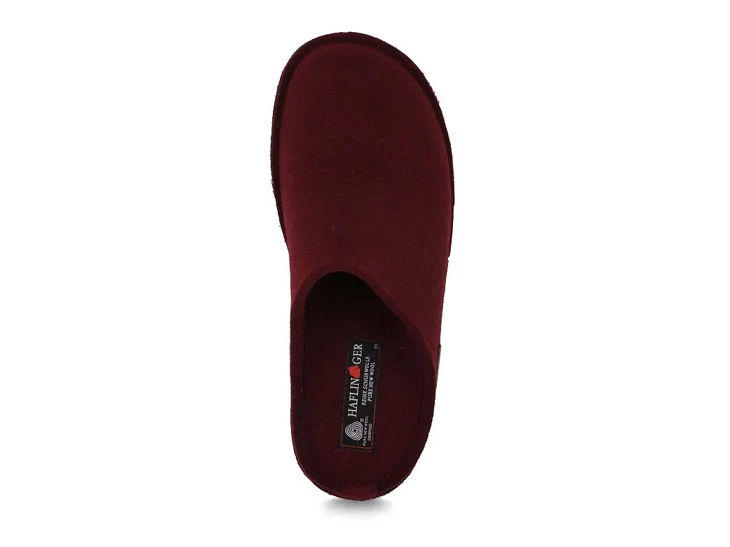 HAFLINGER Women Felt Slippers 'Flair Soft', bordeaux