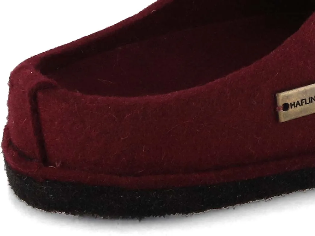 HAFLINGER Women Felt Slippers 'Flair Soft', bordeaux