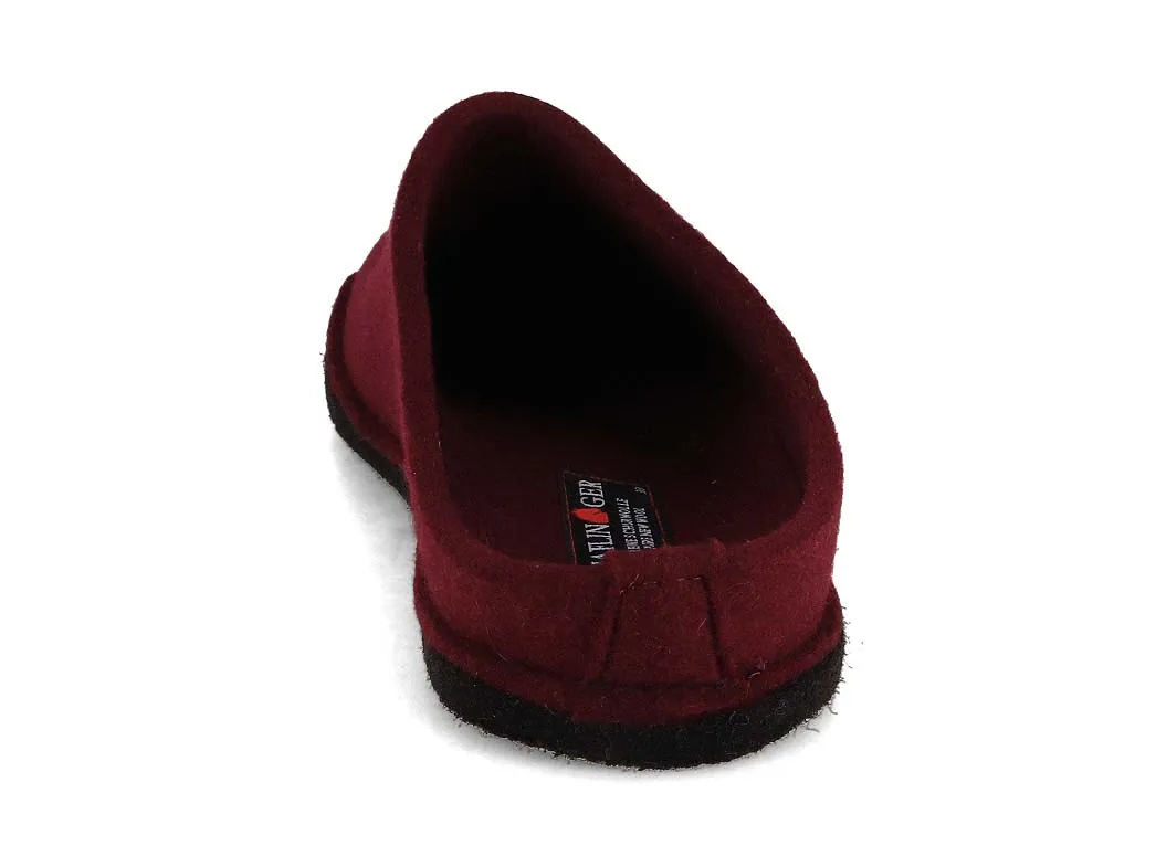 HAFLINGER Women Felt Slippers 'Flair Soft', bordeaux