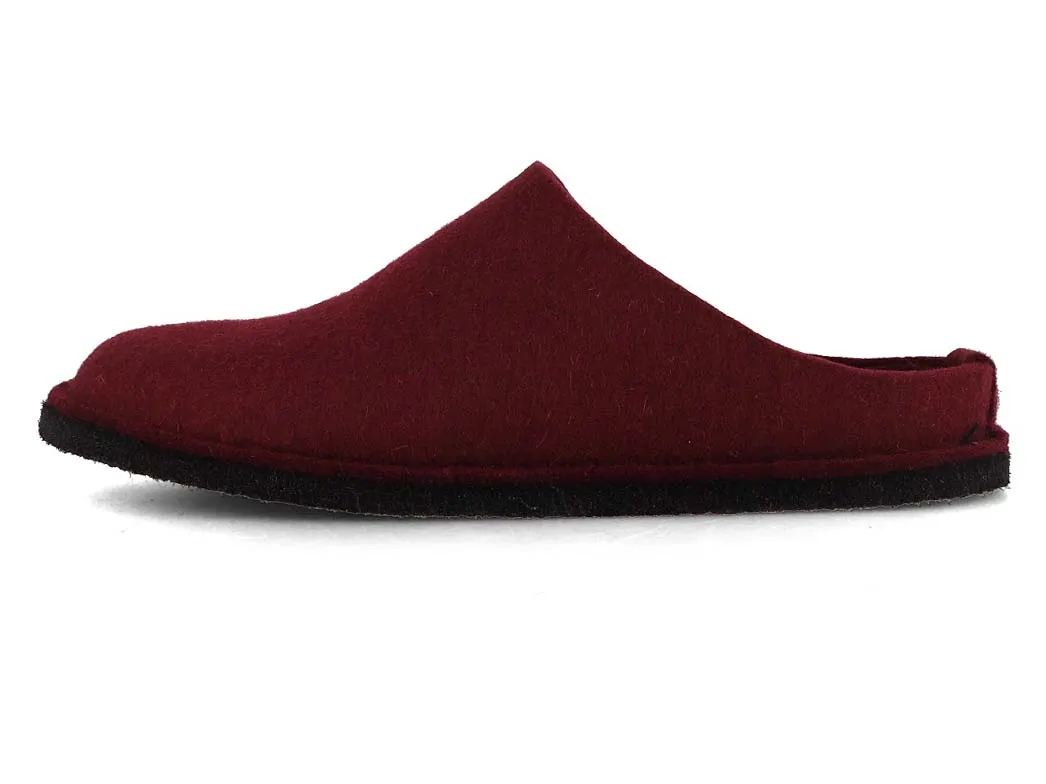 HAFLINGER Women Felt Slippers 'Flair Soft', bordeaux