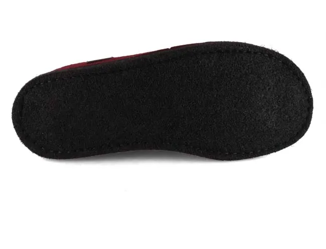HAFLINGER Women Felt Slippers 'Flair Soft', bordeaux
