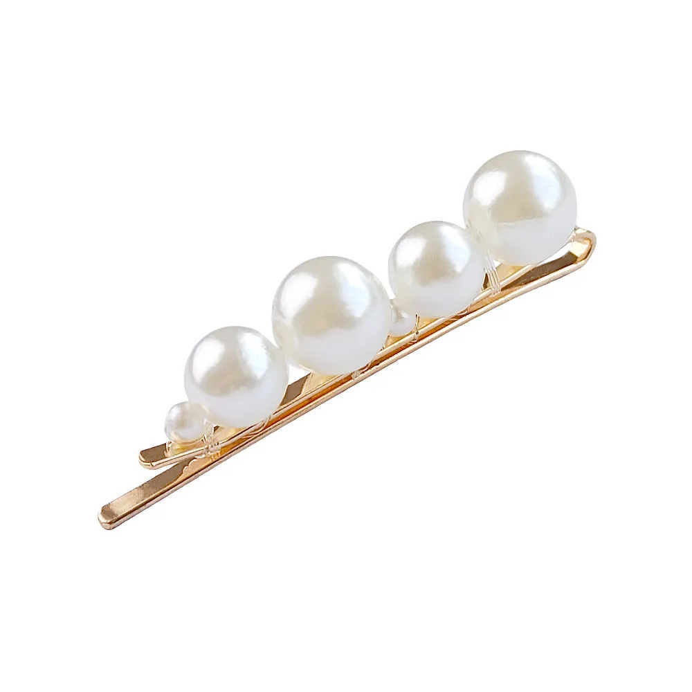 Hair Accessories Pearl Barrettes Updo BB Clip Shredded Hairpin Fishing Thread Hand-woven Hair Clip Bang Side Clip