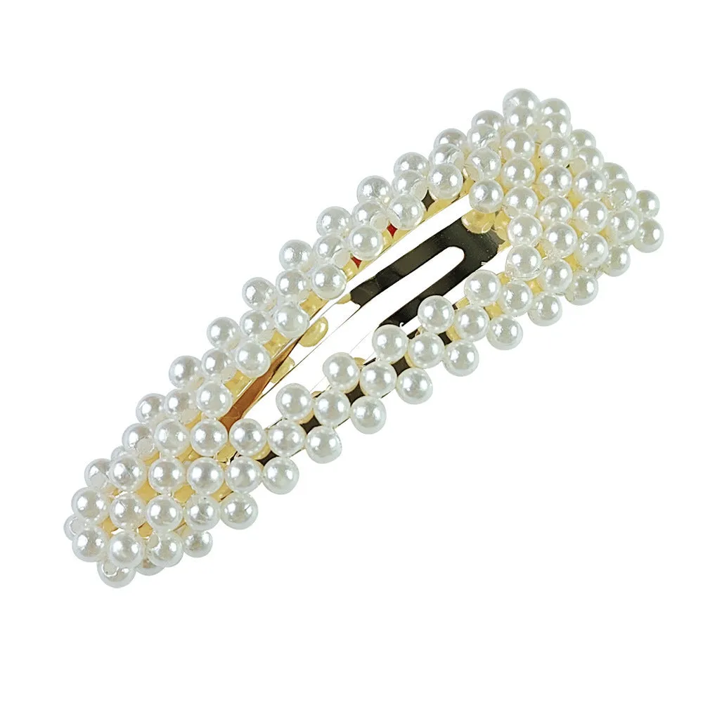 Hair Accessories Pearl Barrettes Updo BB Clip Shredded Hairpin Fishing Thread Hand-woven Hair Clip Bang Side Clip