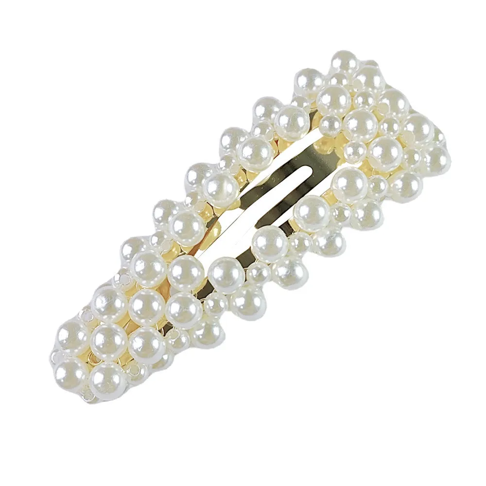 Hair Accessories Pearl Barrettes Updo BB Clip Shredded Hairpin Fishing Thread Hand-woven Hair Clip Bang Side Clip