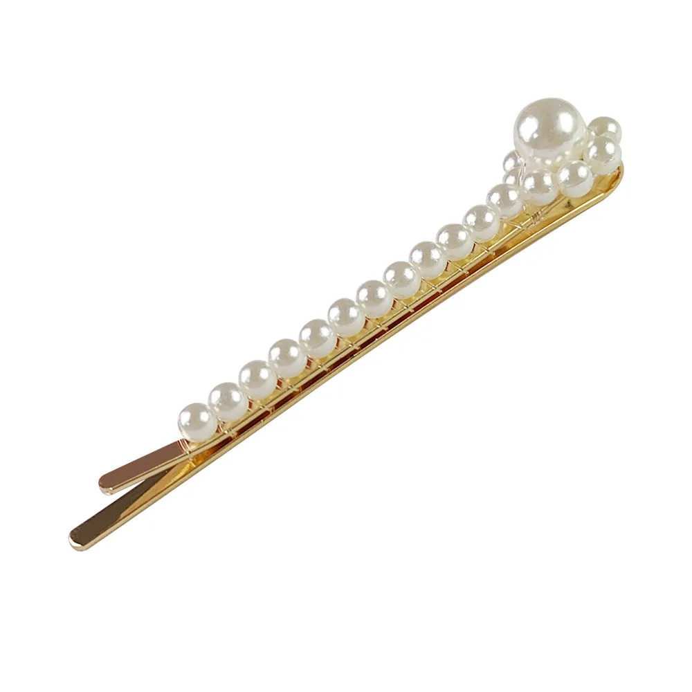 Hair Accessories Pearl Barrettes Updo BB Clip Shredded Hairpin Fishing Thread Hand-woven Hair Clip Bang Side Clip