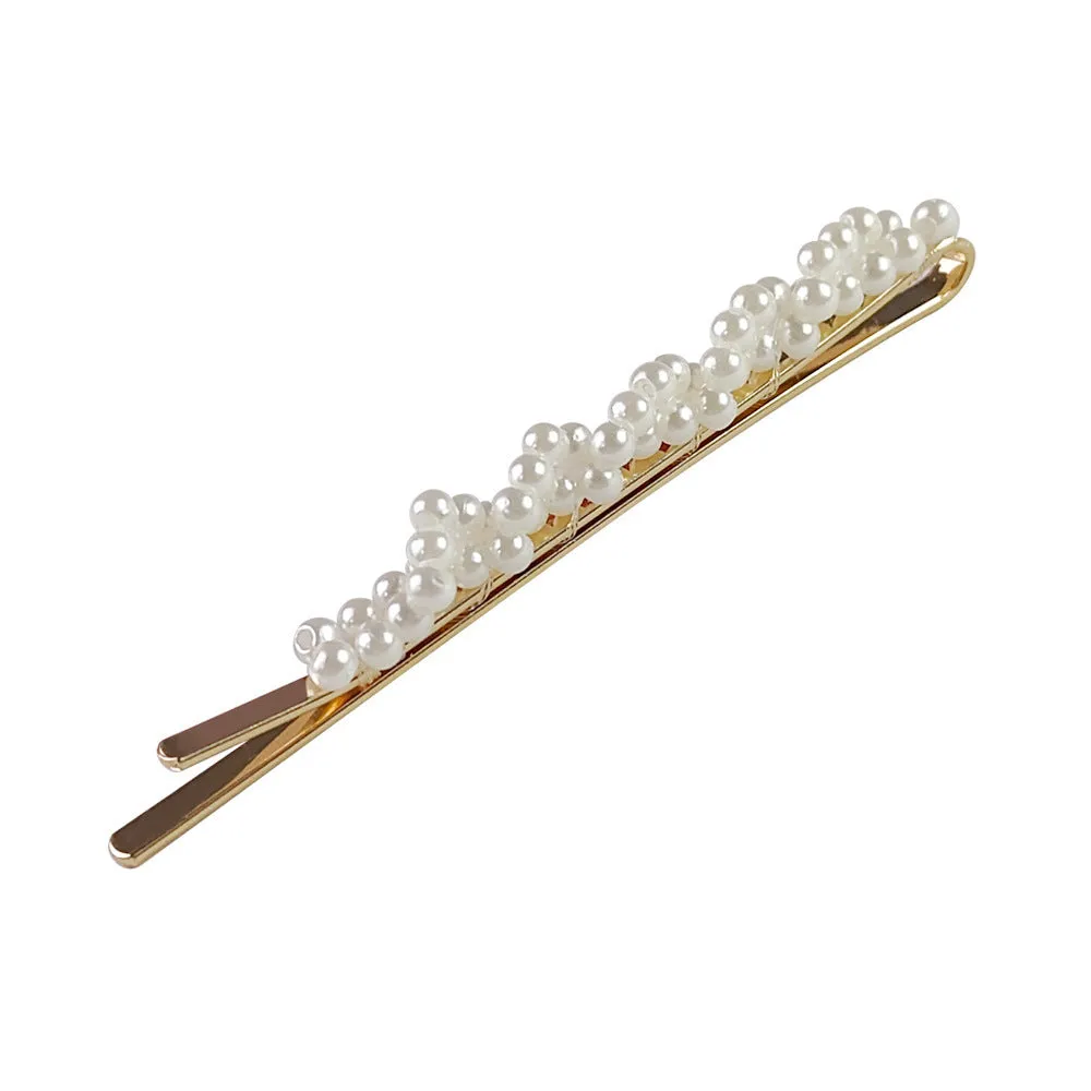Hair Accessories Pearl Barrettes Updo BB Clip Shredded Hairpin Fishing Thread Hand-woven Hair Clip Bang Side Clip
