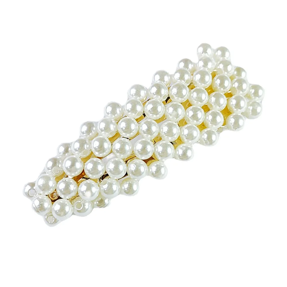Hair Accessories Pearl Barrettes Updo BB Clip Shredded Hairpin Fishing Thread Hand-woven Hair Clip Bang Side Clip