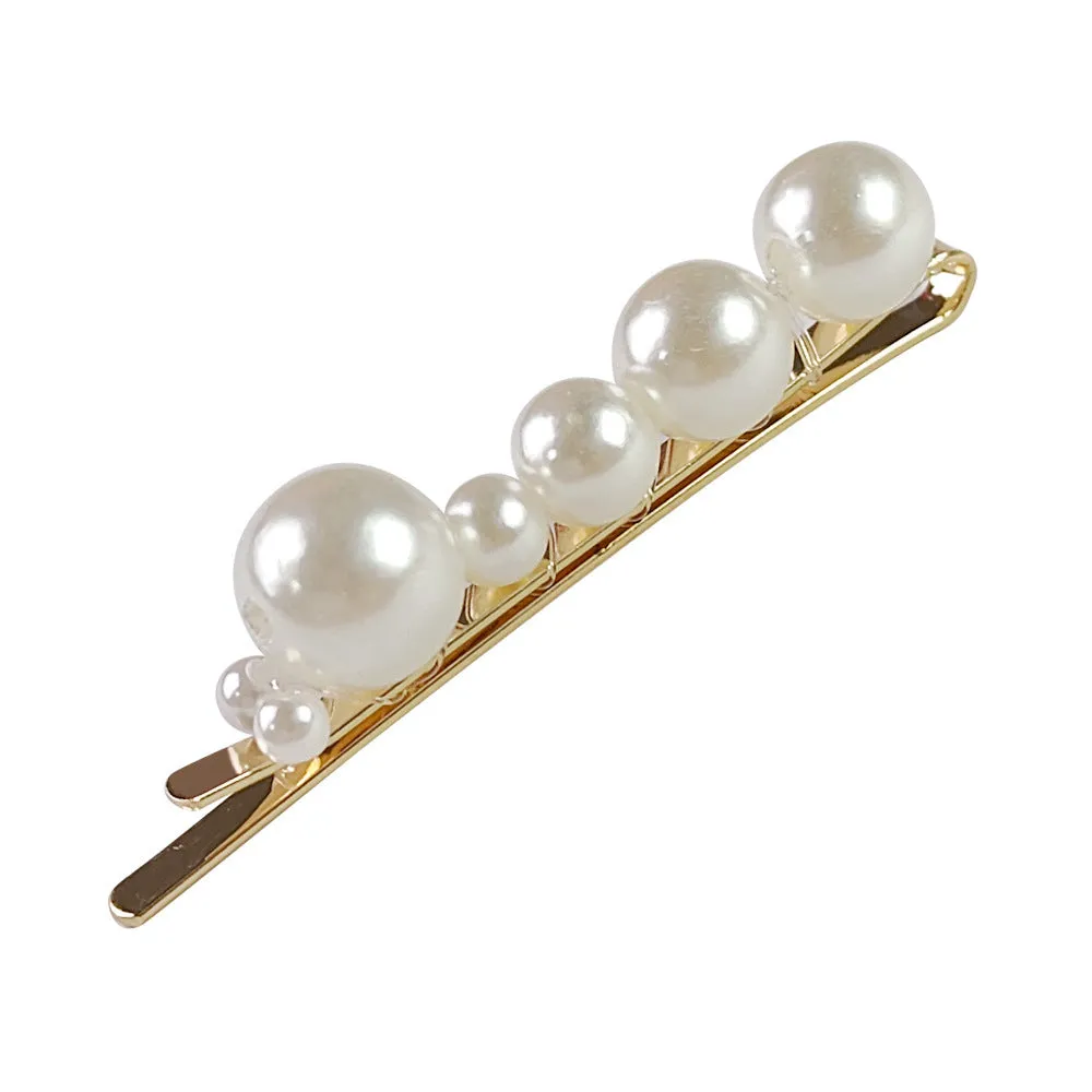 Hair Accessories Pearl Barrettes Updo BB Clip Shredded Hairpin Fishing Thread Hand-woven Hair Clip Bang Side Clip