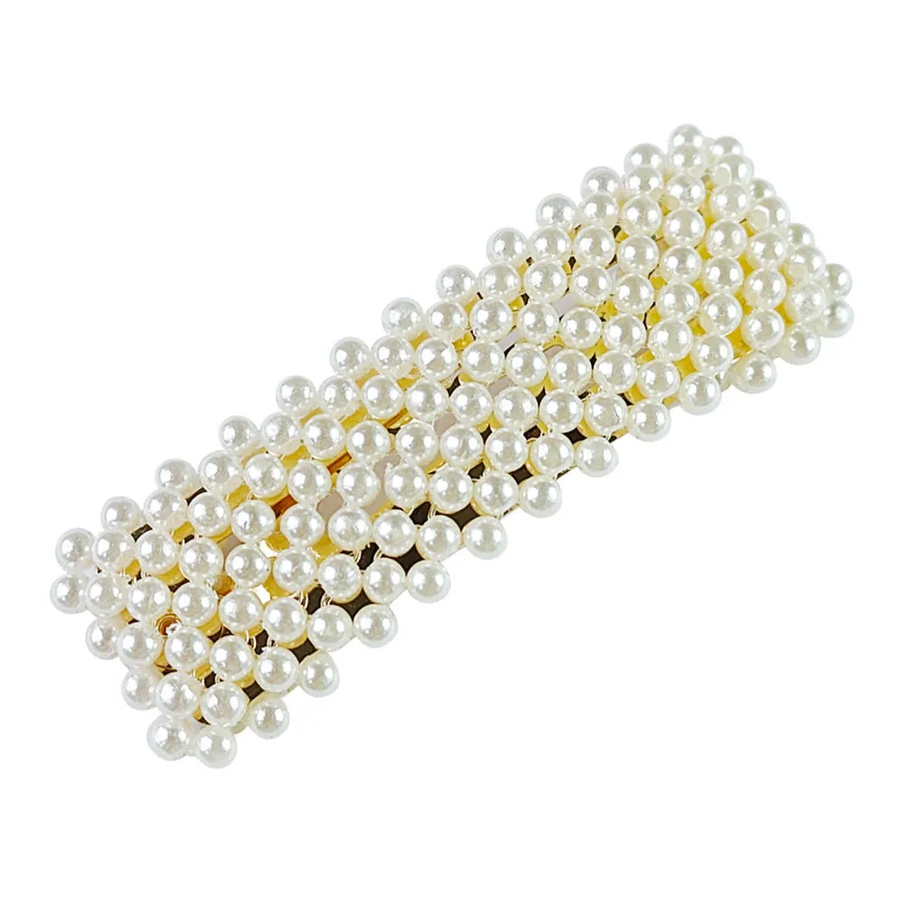 Hair Accessories Pearl Barrettes Updo BB Clip Shredded Hairpin Fishing Thread Hand-woven Hair Clip Bang Side Clip