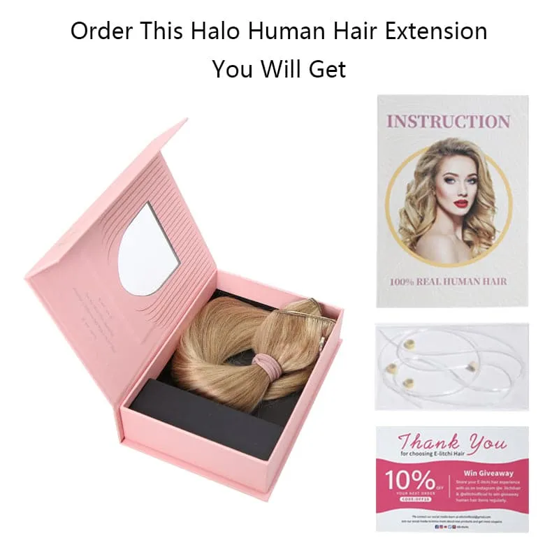Hair Extensions Halo, 16-22", Full Volume All Shades