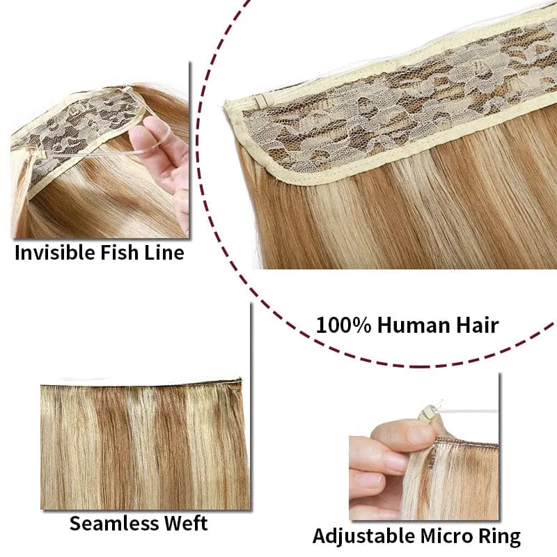 Hair Extensions Halo, 16-22", Full Volume All Shades