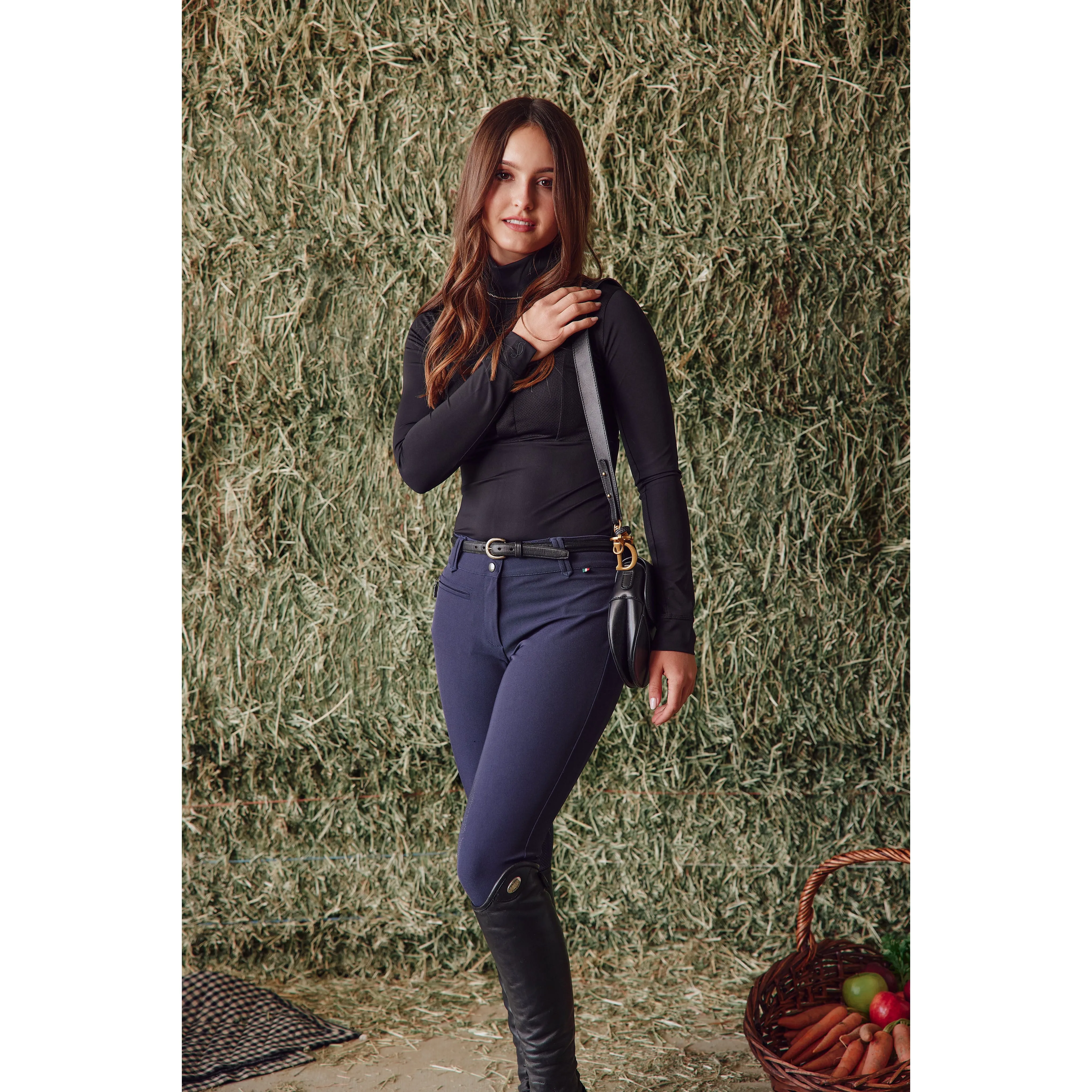 Haley | The Turtleneck Sun Shirt | Black
