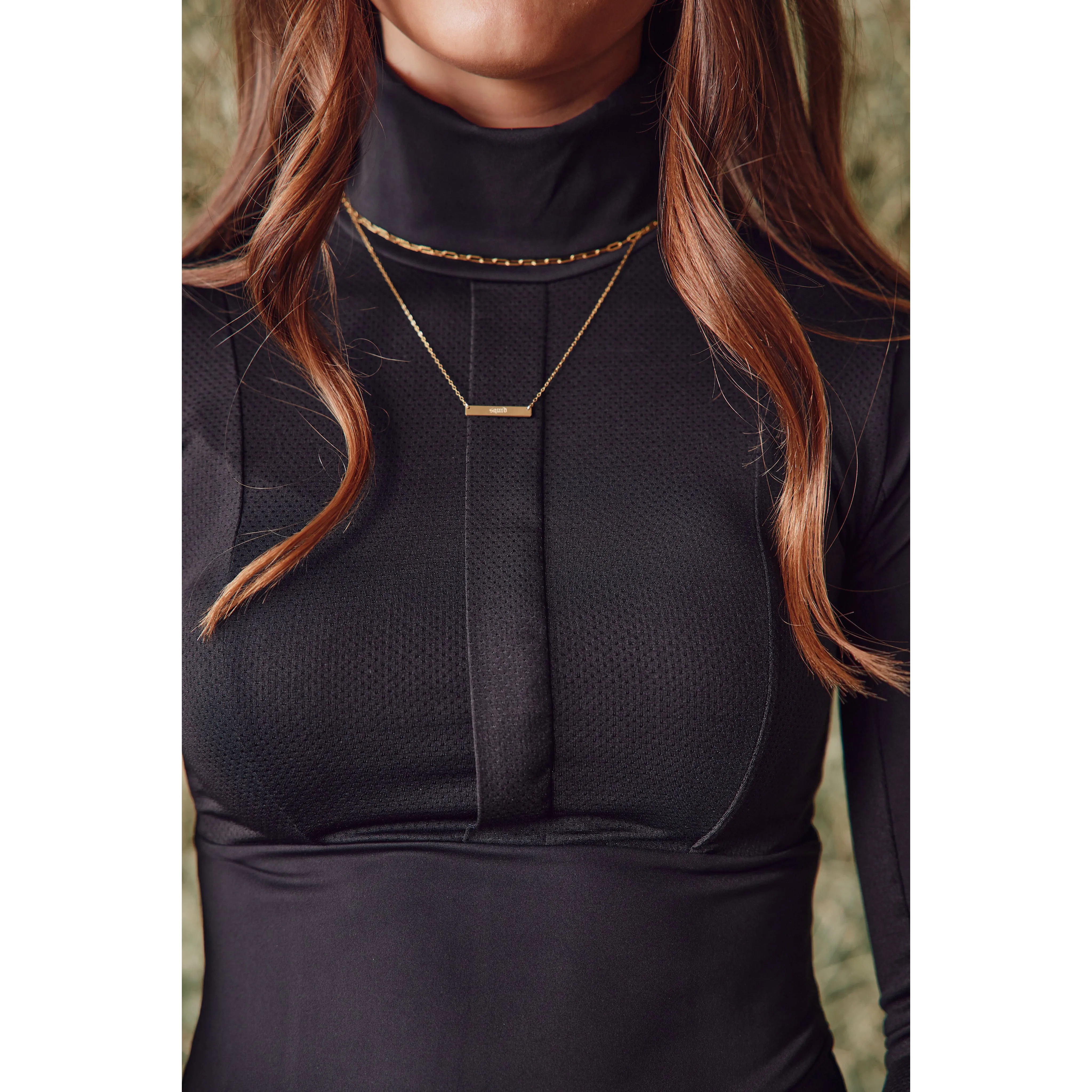 Haley | The Turtleneck Sun Shirt | Black
