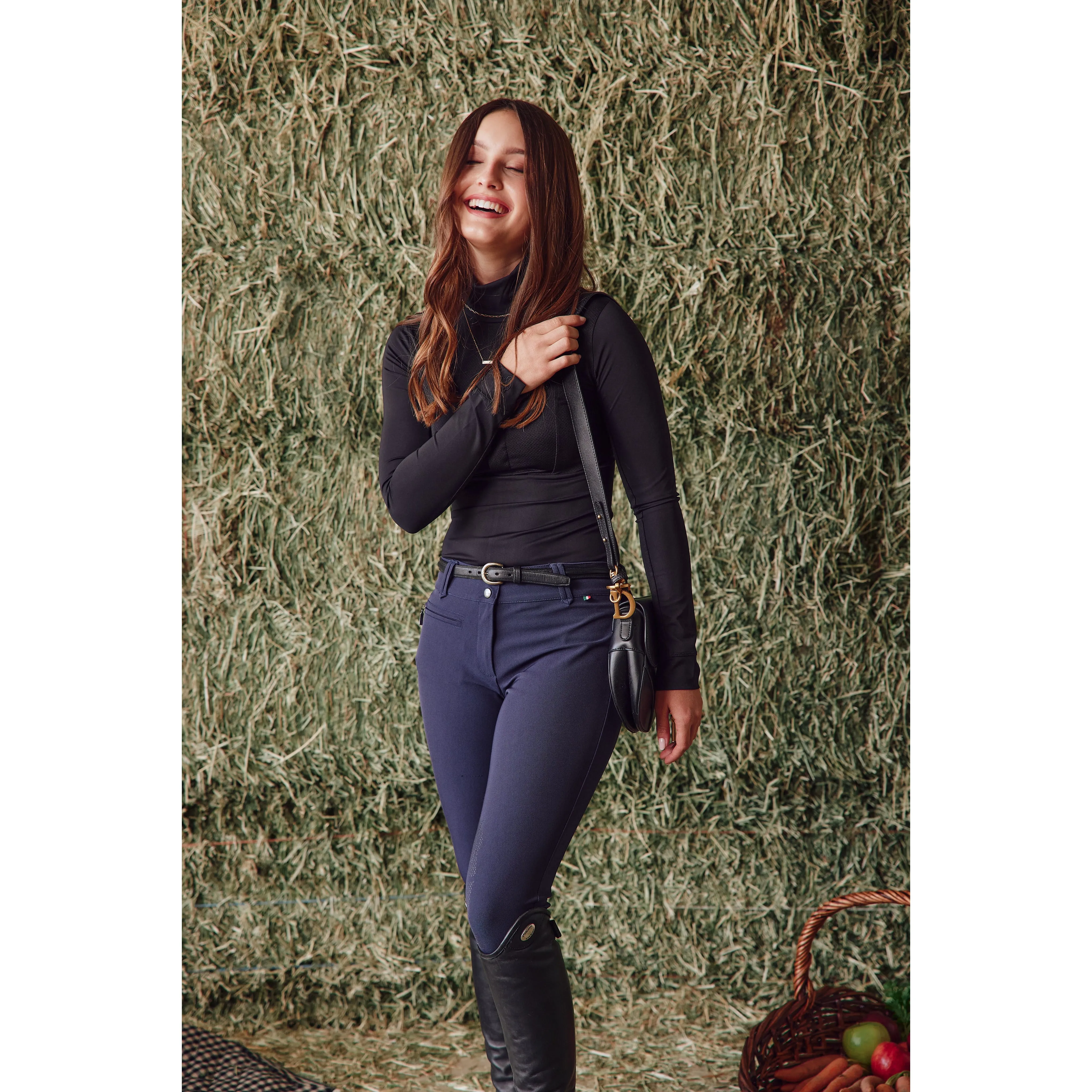 Haley | The Turtleneck Sun Shirt | Black
