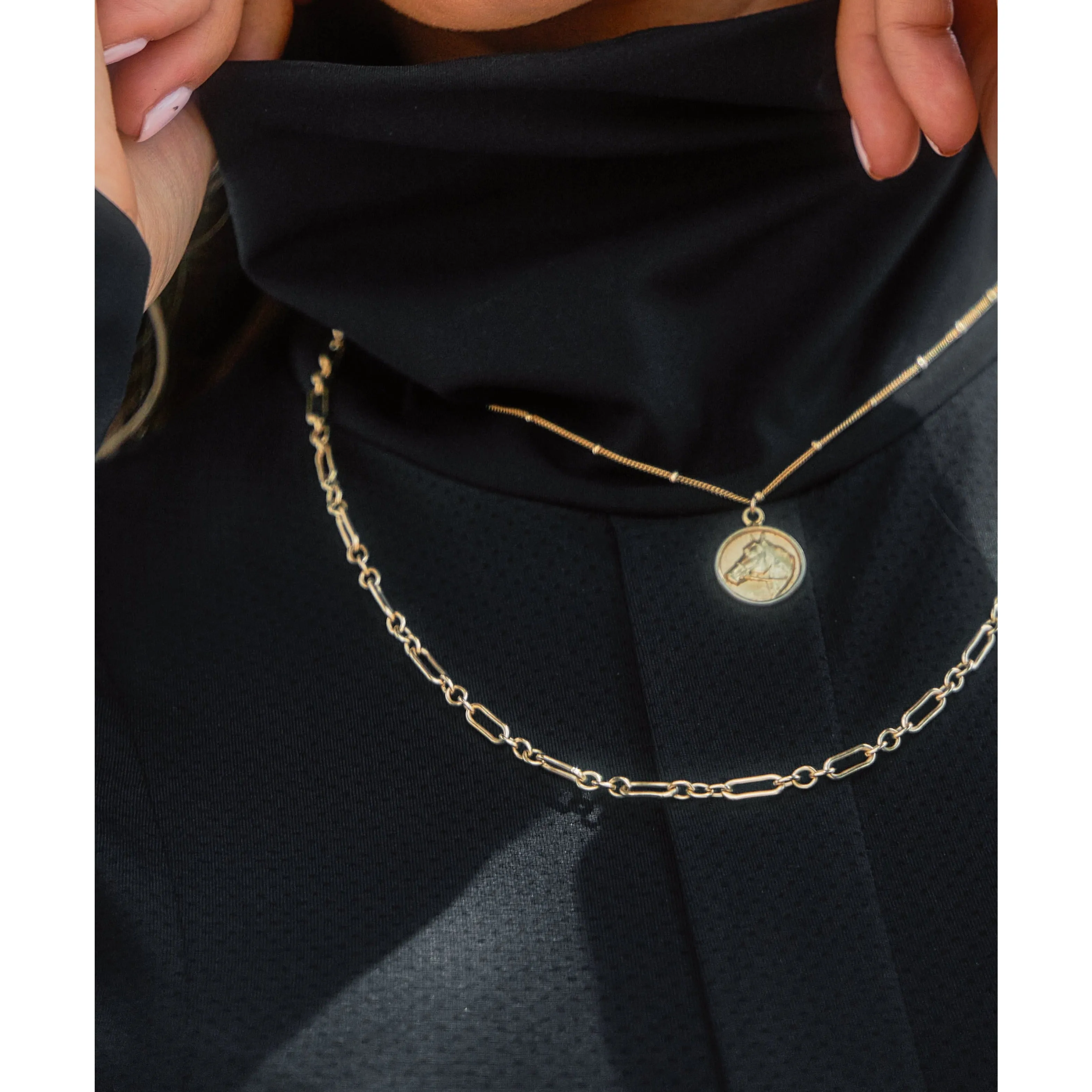 Haley | The Turtleneck Sun Shirt | Black