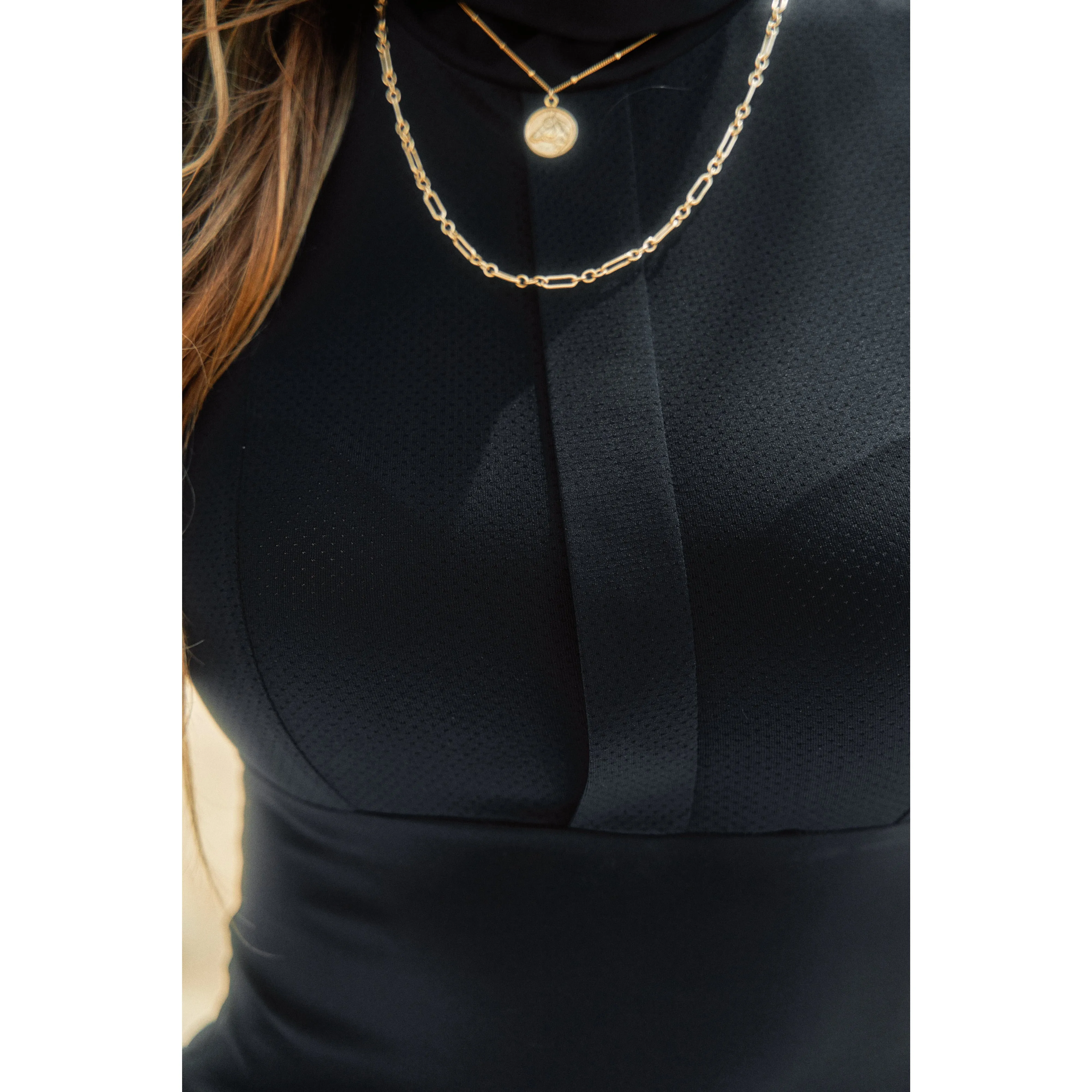 Haley | The Turtleneck Sun Shirt | Black