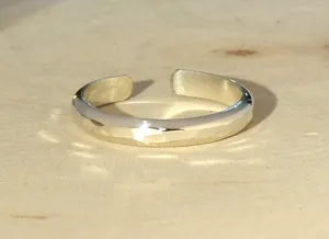 Hammered Style Sterling Silver Toe Ring